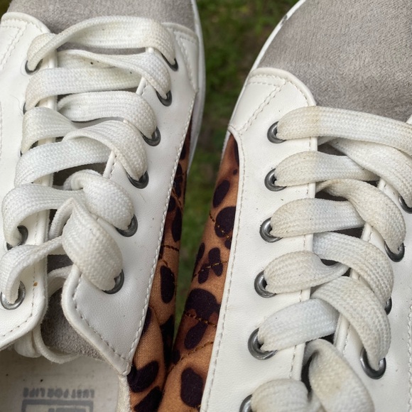 Leopard and White sneakers Target size 8 - Picture 8 of 10